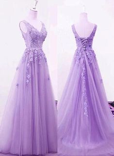 Beautiful Light Purple Tulle A-line Party Dress 2020, Long Formal Gown – Cutedressy Prom Dress A Line, Prom Dress Pink, Tulle Long Prom Dress, Lurex Dress, Formal Bridesmaids Dresses, Pink Evening Dress, Long Formal Gowns, Pink Formal Dresses, Pink Prom