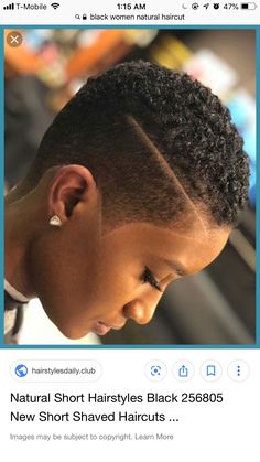 Natural Hair Black Women Short, Female Fade Haircut, Natural Hair Black Women, Fade Haircut Women, Fade Haircut Designs, Women Short Hairstyles, Short Fade Haircut