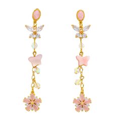 18K Gold Vermeil Posts Mother of Pearl Anti-tarnish, Anti-allergy. Ethereal Butterfly, Butterfly Earrings, Girls Best Friend, Rosary, Gold Vermeil, Eden, Mother Of Pearl, Valentine Day Gifts, Gifts For Mom