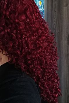 Red Curled Hair, Curly Cherry Red Hair, Burgundy Hair Curly, Red Curly Hair Black Women, Cherry Red Hair Curly, Cherry Red Curly Hair, Dark Red Curly Hair, Burgundy Curly Hair, Red Hair Curly