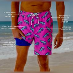 New With Tags Members Mark Men’s Swim Trunks Pink Gators Xxl Sams Club Resort 4 Way Stretch Quick Dry Fabric Upf 50 Perforated Performance Built In Shorts Liner Machine Washable Beach Ready Lake Ready Bright And Sporty #101 Questions? Leave A Comment Below! Casual Pink Moisture-wicking Swim Trunks, Casual Pink Swim Trunks For Swimming, Fitted Pink Swim Trunks For Sports, Pink Fitted Swim Trunks For Sports, Pink Fitted Swim Trunks For Vacation, Casual Pink Swimwear With Built-in Shorts, Pink Beachwear Swim Trunks For Sports, Casual Pink Swim Trunks, Casual Pink Swim Trunks For Beach