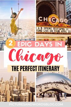 the chicago sign and buildings with text overlay that reads 3 edc days in chicago the perfect itinerary