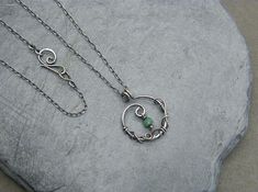 May birthstone necklace Emerald necklace Emerald pendant Silver Emerald Pendant Necklace As Gift, Silver Emerald Necklace With Round Pendant As Gift, Spiritual Silver Necklace With Emerald, Sterling Silver Emerald Pendant Necklace Gift, Spiritual Silver Emerald Necklace, Sterling Silver Emerald Necklace As A Gift, Silver Emerald Gemstone Necklace As Gift, Silver Emerald Gemstone Necklace For Gift, Silver Pendant Emerald Necklace