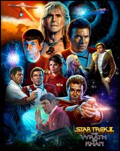 the poster for star trek ii