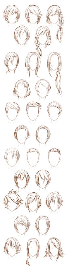 a bunch of different types of hair on top of each other