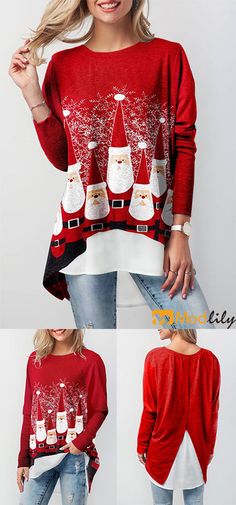 snowflake, red, white, patchwork, festival and special design, patchwork, fashion and cute. Do you like it. Christmas could have a such clothe is wonderful. Christmas Attire, Patchwork Fashion, Sweater Ideas, Christmas Tree Print, Red White Christmas, Ugly Christmas Sweaters, Christmas Clothes, Trendy Tops For Women, Store Ideas