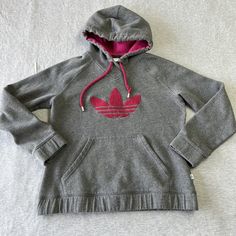 Adidas Originals Girls Hoodie Sweatshirt M Medium Pink Hooded Grey Fuzzy Logo. Adidas Sportswear Sweatshirt With Drawstring Hood, Adidas Cotton Hoodie With Drawstring Hood, Adidas Hooded Sweatshirt With Adjustable Hood, Adidas Cotton Sweatshirt With Drawstring Hood, Adidas Cotton Hoodie With Ribbed Cuffs, Adidas Long Sleeve Sweatshirt With Adjustable Hood, Adidas Hoodie Sweatshirt, Adidas Hoodie Sweatshirt With Adjustable Hood, Adidas Sweatshirt With Adjustable Hood