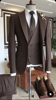 Brown Suits For Men, 3 Piece Suit Men, Slim Fit Suit Men, Dinner Suit, Slim Fit Blazer, Business Suits