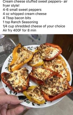 Cream Cheese Peppers, Everything Bagel Seasoning, Bariatric Friendly Recipes, Bariatric Eating, Air Fryer Oven Recipes, Bagel Seasoning, Stuffed Pepper, Air Fryer Dinner Recipes, Bariatric Recipes