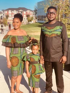 Family outfit available in numerous prints. African Print Family Outfits, Ankara Family Outfits, Ankara Mother And Daughter Outfits, Mom And Daughter Matching African Outfits, Ankara Mummy And Daughter, Menswear Women, Frocks For Kids, Couples African Outfits, Kitenge Fashion