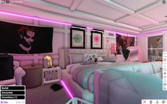 Room Ideas On Bloxburg, Cute Room Ideas Bloxburg, Roblox Bloxburg Room Ideas Bedroom, Bloxburg House Ideas Y2k, Bloxburg Baddie Room Ideas, Cute Bloxburg Bedrooms Ideas, Bloxburg Bedroom Ideas Teen, Bloxburg Loft Bedroom, Xbox Decals Bloxburg