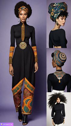 Afro Indian Fashion, Contemporary African Fashion, African Costume Traditional, Afrofurutism Fashion, African Tribe Clothing, Traditional African Fashion, Afro Fashion Outfits, Afrofuturistic Architecture, African Fantasy Clothing