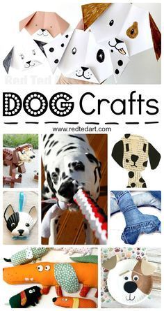 paper dog crafts are great for kids and adults to do with their own animal friends