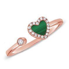 Infuse your style with a touch of vibrant elegance with our Green Heart Open & Wrap Diamond Ring, meticulously crafted in 14k gold. This stunning ring features a captivating green heart motif and a contemporary open and wrap design, adorned with a total of 0.38 carats of dazzling diamonds. Each diamond is hand-selected for its exceptional brilliance, creating a radiant display that perfectly complements the striking green heart centerpiece. Available in your choice of 14k yellow gold, white gold Luxury Green Heart Cut Rings, Fine Jewelry Green Heart Ring For May Birthstone, Green 14k Gold Heart Jewelry, Green Heart Ring For May Birthstone, Fine Jewelry Style, Green Heart-shaped 14k Gold Jewelry, Green Heart Ring For May Birthstone, Fine Jewelry Green Heart Shaped Ring, Green Heart-shaped Fine Jewelry Ring, Green Promise Jewelry For Valentine's Day