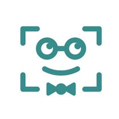 an image of a smiling face with glasses and bow tie