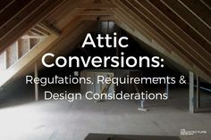 an attic with the words attic conversations in front of it and below it is a photo of