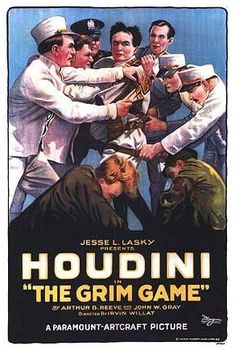 the movie poster for houdini the grim game, starring actors from around the world