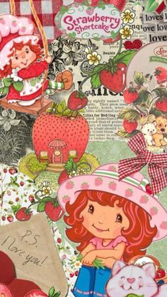 Strawberry Shortcakes, Strawberry Shortcake Cartoon, Strawberry Shortcake Characters, Wallpaper Ipad, Iphone Wallpaper Photos, Phone Wallpaper Patterns, Pinturas Disney, Cute Disney Wallpaper, Cute Patterns Wallpaper