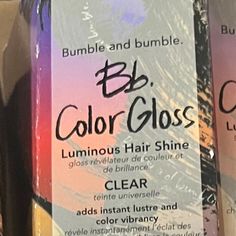 Color Gloss Clear Adds Instant Lustre And Color Vibrancy. Garnier Color Sensation, Natural Blonde Color, Red Purple Hair, Herbal Hair Dye, Ion Color Brilliance, Gloss Hair, Green Hair Dye, Good Dye Young, Redken Hair Color