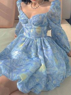 Mode Gossip Girl, Gaun Fashion, Pretty Prom Dresses, Fairytale Dress, Blue Dress