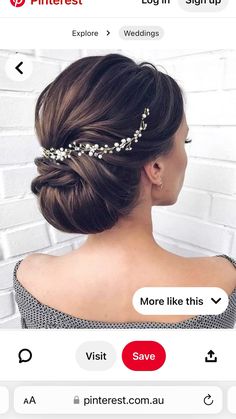 Wedding Hairstyle Headpiece, Bridal Hair Pearls, Bride Hair Vine, Crystal Bridal Headband, Pearl Hair Piece, Pearl Bridal Headpiece, Pearl Bridal Hair, Hair Vine Bridal, Wedding Hair Up