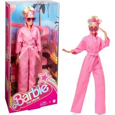 the barbie doll is wearing pink pajamas and sunglasses