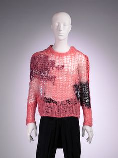 Vivienne Westwood Crochet, Punk Knitwear, Vivienne Westwood Knit, Punk Knit, Punk Sweater, Tokyo Street Fashion, Fur Clothing, Costume Institute, Mohair Sweater