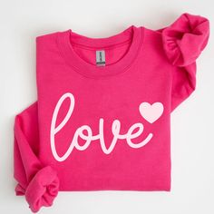 Love Sweatshirt,  Valentine's Sweater, Love Sweatshirt, Cozy Gift for Her, Valentine's Day, Cute Love Apparel Sweatshirt, Cute Heart Shirt, Love Valentines Day Sweatshirt, Trendy Valentines Day Shirts, Loved Ones Gifts UNISEX SWEATSHIRT 50% cotton, 50% polyester. Pre-shrunk. Classic fit. ♥ For a RELAXED FIT, your usual size will typically work, but please consult the Size Chart in the Listing Photos. ♥ For a TRENDY OVERSIZED FIT, size up 1, 2, or 3 Sizes! (2 sizes up is most common). ♥For a SNUG Sweat Couple, Valentines Day Sweatshirt, Love Hoodie, Love Valentines Day, Love Sweatshirt, Sweatshirt Trendy, Couples Sweatshirts, Valentine Svg, Valentine Shirt