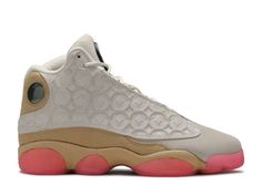 Jordan 13 Retro GS 'Chinese New Year' - Air Jordan - CW4683 100 - pale ivory/black/digital pink/club gold | Flight Club Luxury Air Jordan 4 With Cushioned Footbed, Off White Dunk, Travis Scott Jordan 1, Slides Nike, Kobe Lebron, Pink Club, Jordan Yeezy, Nike Foamposite, Air Jordan 9