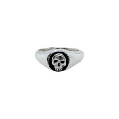 Skull Signet Ring Skull Signet Ring, Classy Jewelry, Skull Ring, Signet Ring, Mbti, Jewelry Accessories, 925 Sterling Silver, Sterling Silver, Wardrobe