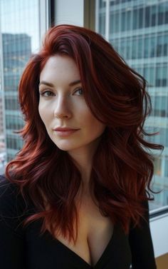 Upgrade your style with sultry dark red hair! These ideas will help you achieve a bold and confident vibe. #SultryHair #DarkRedStyles Dark Red Hair Ideas, Dark Red Hair Color Ideas, Red Hair Ideas, Red Hair Color Ideas, Dark Red Hair Color, Red Hair Inspiration, Dark Red Hair, Deep Burgundy