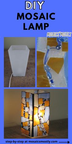 the instructions for how to make mosaic lamp