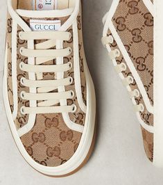 Find GUCCI Gg Printed Platform Sneakers on Editorialist. Toe shape: round toe. Sole: fabric insole, rubber sole. Comes with extra laces, Comes with dust bags, Comes with a box. Closure: lace-up. Lining: fabric. Made in Italy. Upper: fabric. Designer Lace-up Sneakers With Vulcanized Sole, Beige Custom Sneakers With Textured Sole, Beige Custom Sneakers With Textured Sole, Lace-up, Custom Beige Lace-up Sneakers With Textured Sole, Designer Lace-up Sneakers With Rubber Sole, Designer Beige Sneakers With Rubber Sole, Luxury Canvas Sneakers With Round Toe, Designer Lace-up Canvas Sneakers, Gucci Luxury Lace-up Sneakers