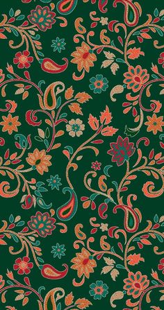 Kashmiri Pattern Design, Kalamkari Allover Designs, Kalamkari Patterns Design, Kalmkari Pattern Allover, Kashmiri Pattern, Pichwai Prints, Kani Print, Kani Pattern, Modern Textiles Patterns