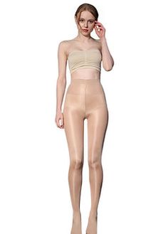 3 Pairs Leotard Pantyhose Shaping Reflective Tights Leotards, Hosiery, Tights, Spandex, Fabric