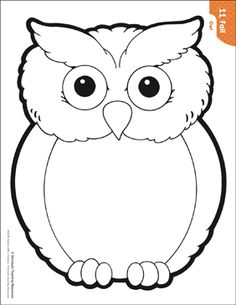 an owl with big eyes is shown in the shape of a square paper cutout