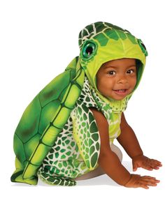 Baby/Toddler Turtle Costume - costumes.com Baby Turtle Costume, Turtle Makeup, Turtle Costume, Animal Halloween Costumes, Turtle Costumes, Bat Costume, Fairy Halloween Costumes, Baby Sea Turtle, Chasing Fireflies