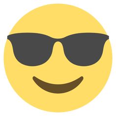 a yellow smiley face with sunglasses on it