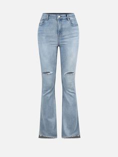 Oglmove Ripped Straight Leg Jeans for Women Sustainable Jeans – OGLmove Trendy Non-stretch Straight Bottoms, Trendy Straight Jeans For Fall, Ripped Straight Leg Y2k Bottoms, Trendy Fitted Ripped Flare Jeans, Trendy Straight Distressed Jeans, Y2k Ripped Straight Leg Bottoms, Trendy Distressed Straight Bottoms, Trendy Distressed Straight Jeans, Trendy Straight Jeans With Frayed Hem