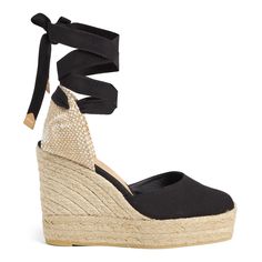 PRICES MAY VARY. Espadrille with wedge made of canvas Woven heel counter design Ankle strap closure Round Toe Vulcanised sole made of natural jute and rubber Lace-up Platform Heels In Espadrille, Lace-up Espadrille Platform Heels, Lace-up Platform Heels In Espadrille Material, Closed Toe Canvas Wedge Sandals With Woven Sole, Summer Closed Toe Canvas Wedge Sandals, Summer Canvas Wedge Sandals With Closed Toe, Summer Canvas Closed Toe Wedge Sandals, Canvas Wedge Sandals With Woven Sole And Round Toe, Espadrille High Heels With Wrapped Heel