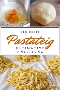 Dieser hausgemachte Pastateig lässt sich zu tollen Nudeln verarbeiten. Healthy Food Inspiration, Homemade Noodles, Sunday Recipes, Pasta Maker, Pasta Fresca, Cooking Chef, Homemade Pasta, Bbq Recipes, Diy Food