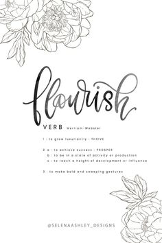 Flourish, Word of the Year Word For The Year, Word Of The Year, Flourish Design, Mood Lifters, Creating A Vision Board, Prayer Verses, Positive Vibes Only, Know The Truth, Achieve Success