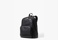 Jack Spade Pebbled Leather Backpack | Kate Spade New York Kate Spade Leather Backpack For On-the-go, Luxury Bags With Leather Trim For Commuting, Luxury Commuting Bags With Leather Trim, Modern Leather Backpack With Leather Trim For Business, On-the-go Backpack With Leather Trim, Modern Business Leather Backpack With Leather Trim, Commuting Backpack With Leather Trim, Classic Leather Trim Backpack, Classic Leather-trimmed Standard Backpack