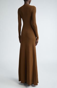 Brandon Maxwell The Vanessa Long Sleeve Rib Sweater Dress | Nordstrom Utah Style, Desert Palm, Rib Sweater, Brandon Maxwell, Ribbed Sweater Dress, Fall 24, Nordstrom Dresses, Utah, Bodice