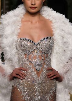 Zuhair Murad Lingerie Plus Size, Hot Lingerie, 90's Fashion, Glitz And Glam, Silver Dress, Celebrity Dresses, A Dress