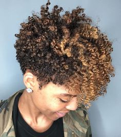 Natural Golden Blonde, Combover Hairstyles, Short Natural Curls, Short Textured Hair