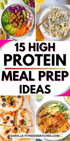 15 high protein meal prep ideas