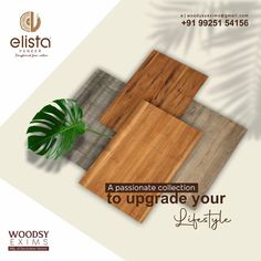 the wooden flooring is being displayed in this ad for wood's fine floors