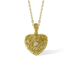 Photo Heart Wings Locket Necklace - This necklace features a vintage-inspired heart locket design with intricate wing accents. The locket can be customized with a personal photo, allowing you to carry a cherished memory or a loved one's image close to your heart. It adds a sentimental and nostalgic touch to the necklace, making it a truly personalized and meaningful piece of jewelry. Flower Accents - The heart locket is adorned with delicate flower accents, adding a touch of femininity and c... Heart-shaped Flower Charm Jewelry For Anniversary, Charming Jewelry For Valentine's Day Anniversary, Charming Jewelry For Anniversary On Valentine's Day, Heart Pendant Jewelry With Flower Charm For Anniversary, Heart Necklace With Flower Pendant For Anniversary, Engraved Flower Pendant Jewelry For Valentine's Day, Anniversary Jewelry Heart Pendant With Flower Charm, Anniversary Heart Pendant Jewelry With Flower Charm, Valentine's Day Engraved Flower Pendant Jewelry