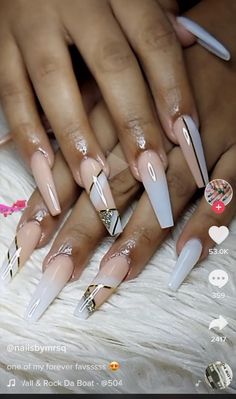 21st Bday Nail Ideas, Luxury Nail Designs, Birthday Nail Designs, Sassy Nails, Nude Nail Designs, Stylish Nails Designs, Matte Nails Design, Dope Nail Designs